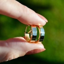 Altın Halka Küpe (10 mm çap)