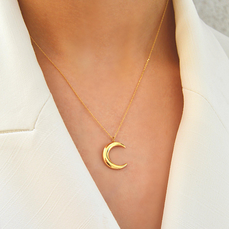 Ay Tasarım Altın Kolye