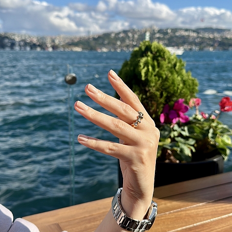 Bambu Tasarım Altın Yüzük