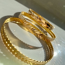 Başak Burma Altın Bilezik 20 Gram 22 Ayar