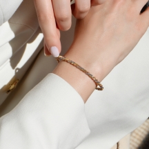 Dorika Sarmal Altın Kelepçe Bileklik (14 Ayar)