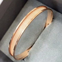 Trabzon Hasır Altın Rose Bilezik 10 gr 8 mm (22 Ayar)