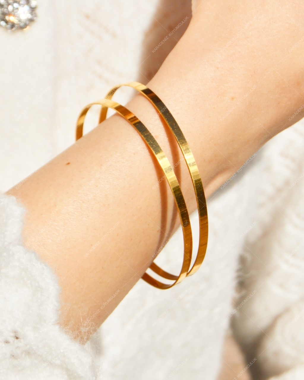 Karadeniz Kuyumculuk Kibrit Çöpü Altın Bilezik 10 Gr (22 Ayar