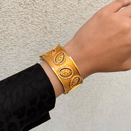 Tasarım Altın Kelepçe 22 Ayar