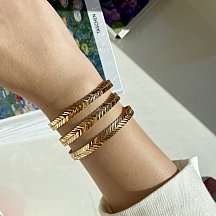 Başak Burma Altın Bilezik 20 Gram 22 Ayar